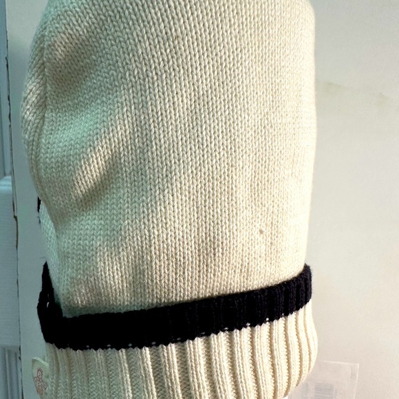 Yuga Cream and Black Knit Beanie - Picture 4 of 7